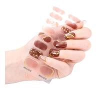 16 strisce adesive semi-indurite in gel per smalto gel, per lampade a LED
