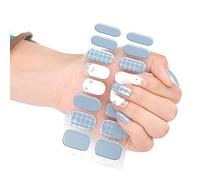 16 strisce adesive semi-indurite in gel per smalto gel, per lampade a LED