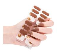 16 strisce adesive semi-indurite in gel per smalto gel, per lampade a LED