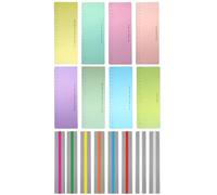 16 strisce di lettura guidata colorate per evidenziare sovrapposizioni e righelli, striscia di lettura guidata, strumenti di lettura per dislessia per bambini, strumenti di lettura per studenti