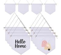 16 striscioni decorativi in tela bianca per display da parete fai da te, perfetti per collezioni di spille smaltate, colore: bianco