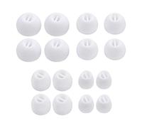 16 tappi auricolari per auricolari di ricambio compatibili con Sennheiser CX 3.00 CX 5.00 CX 6.00 CX 7.00 Auricolari in Silicone, Bianco
