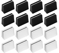 16 tappi per fader, manopole in plastica per controller e fader Pioneer DJM 350 400 500 700 750 800 850 900 Nexus 900SRT 900NXS2 2000 2000 2000 nexus facilmente installabili (bianco e nero)