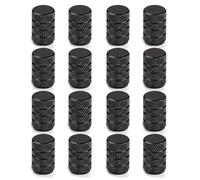 16 Tappi Per Pneumatici Per Auto Neri, Coperchio Della Valvola Dell'Auto, Accessori Per Guarnizioni Per Pneumatici, Installazione Facile, Adatto Per Motocicli, Camion, Biciclette.