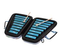 16 Tasti Glockenspiel 16 Note Piastra In Alluminio Xilofono Custodia Per Strumenti Musicali A Percussione Precoce Educativa Mallets (Color : Blue)