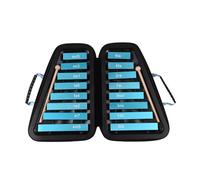 16 Tasti Glockenspiel 16 Note Piastra In Alluminio Xilofono Strumenti Musicali Educativi Precoci Con Custodia Mazze (Color : Blue)