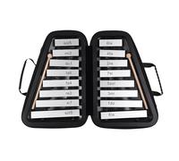 16 Tasti Glockenspiel 16 Note Piastra In Alluminio Xilofono Strumento Musicale A Percussione Educativo Precoce Con Custodia Mazze (Color : Bk)