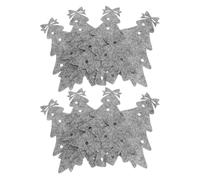 16-teiliges Weihnachtsbaum-Besteckset fÃ¼r die Hosentasche, bestehend aus Messer und Gabel