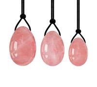 16 tipi Yoni Egg Uova di giada naturale Esercizio di Kegel Donne Massaggio Sfera di cristallo, Uova di opale decorazione della stanza (Color : Rose Quartz Eggs)