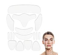 16 toppe anti-rughe per il viso, anti-rughe, per ammorbidire gli occhi, la bocca, le rughe della fronte, riduce le rughe, applicatore crema.