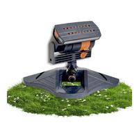 16 Ugelli Irrigatore Giardino Oscillante con Base Grande, Raccordo a Sgancio Rapido per Cortile, Larghezza Regolabile, Portata per Erba
