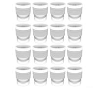 16 vassoi rotondi in silicone per la creazione di palline di ghiaccio per uso domestico, produce grandi palline di ghiaccio adatte per bicchieri da whisky, design in silicone per rimozione facile del