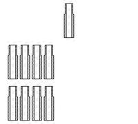16 x Guida valvola AE per CHRYSLER, MERCEDES-BENZ CLK (C209), E VF210