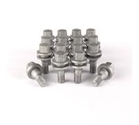 16 X M12 X 1.25, Vite Per Ruote Con Filettatura Da 40mm, Piatta In Argento