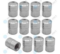 16 X You.S Alluminio Cilindro Coperture Valvole Argento Con Tenuta per Auto Lkw