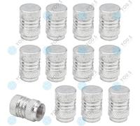 16 X You.S Alluminio Coperture Valvole Argento con Guarnizione per Camion Auto -