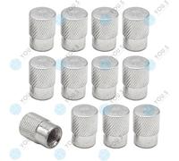 16 X You.S Alluminio Coperture Valvole Argento Con Tenuta per Camion Auto Nuovo