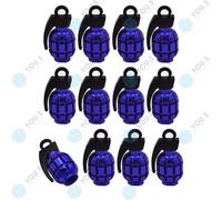 16 X You.S Alluminio Granata Blu Coperture Valvole per Auto Moto Bicicletta
