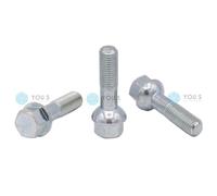 16 X YOU.S VITI A RAGGIO SFERICO M12 X 1,5 FILETTATURA 25 MM PER Mercedes Benz