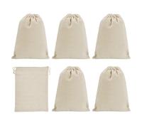 16"x12" Moneta Denaro Sacchi Borsa,6pz con Laccio Valuta Borse Stile 1,Beige