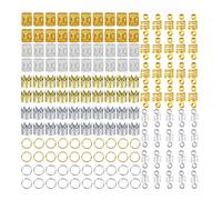 160 Anelli Per Treccia di Capelli, Anello di Perline di Dreadlocks alla Moda, Accessori Per La Decorazione di Capelli in Metallo Per Coloro Che Intrecciano Regolarmente I Capelli