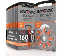 160 Batterie per Apparecchi Acustici Rayovac Extra 13. Tecnologia Sound Fusion -