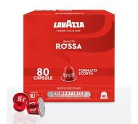 80 Capsule Caffè Lavazza Qualità Rossa compatibili Nespresso Alluminio