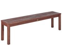 160 cm Panchina da giardino TUSCANIA Marrone scuro Legno d'eucalipto