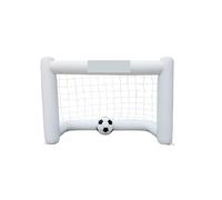 160 cm porta da calcio allenamento palla da calcio indoor giocattoli cancello gonfiabile con rete for bambini bianco