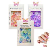 160 decorazioni per unghie con strass, incantevoli accessori per nail art, cuori rosa, fiocchi, forme delfini, utilizzati per decorazioni nail art, custodie per telefoni fai da te, ecc charm unghie
