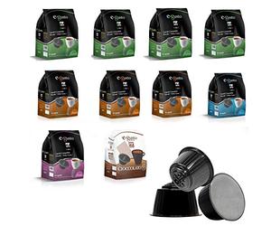160 E-GUSTO MIX INTENSO, CREMOSO, ARABICO, DECAFFEINTO, CIOCCOLATO COMPATIBILI DOLCE GUSTO