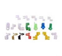 160 fermi per asta di bloccaggio della porta, clip di fissaggio in plastica per auto, universali, in scatola di plastica, fermi misti