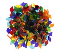 160 g di tessere di mosaico colorate a forma di rombo per opere d'arte in