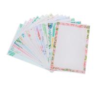 160 Pezzi Carta da Lettere Bordo Floreale, Semplice | Carta, Design Delicato e Decorativo, per Annunci e Messaggi, Scrittura Fluida, Fogli per Cancelleria