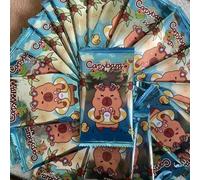 160 pezzi/Scatola Serie di carte random a tema Capybara, Flashcard di delfini carini, tema anime, 5 pezzi/Confezione, inclusa versione da collezione, adatto per collezionisti di carte, omaggi per fest