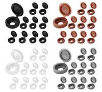 160 pezzi Tappi Coprivite in Plastica Phillips Tappo a Vite Montare Vite Phillips da 6-8 mm (Nera, Bianca, Grigia,Marrone)