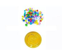 160 pezzi tesoro dei pirati monete d'oro per bambini per tesoro dei pirati, pensierini, decorazione per il compleanno dei bambini, scrigno del tesoro, per il compleanno dei bambini (55 taler+105