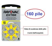 160 pile RAYOVAC Extra 10 PR70 apparecchi acustici protesi acustiche