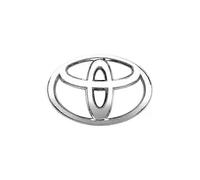 (160 x 110 mm cromato) Logo ABS 3D, compatibile con l'emblema Toyota, stemma anteriore e posteriore,