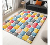 160 x 230 cm Tappeto Camera da Letto Colore, Muro Di Mattoni In Ciottoli Dipinti A Mano Tappeto Soggiorno Tappeti Antiscivolo Tappeti Salotto Moderno Morbidi Adatto per La Decorazione Domestica