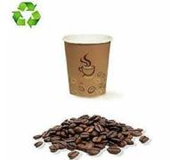 1600 BICCHIERI CAFFE CARTA DA 90ML AVANA BICCHIERINI BIODEGRADABILI DA ASPORTO