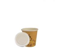 1600 BICCHIERINI CAFFE CARTA 75 ml CHICCO CON COPERCHI BIODEGRADABILI ASPORTO