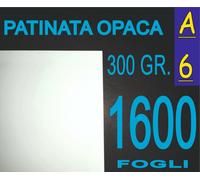 1600 FF A6 CARTA PATINATA OPACA STAMPANTI LASER INVITI COMPLEANNO 300 gr