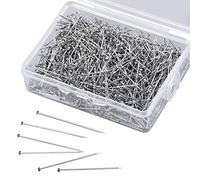 1600 Pezzi Perni Testa Spilli, Piatta Spilli da Sarta, Head Pins in Acciaio Inossidabile, Fine Pin Satinato per Creazione di Fare Gioielli, Cucito e Artigianato, 26 mm