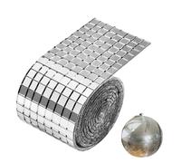 1600 piastrelle a mosaico a specchio, 5 x 5 mm, autoadesive, quadrate, a sfera, per casa, cucina, soggiorno, parete, feste, progetti artigianali