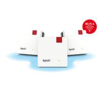 Fritz!Mesh Set 1600 3 set (3 X Fritz!Ripetitore, ideale per router Internet o modem in fibra ottica (ONT), copertura Wi-Fi per 5-7 stanze, Wi-Fi 6 fino a 3.000 Mbit/s, versione tedesca)