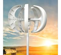 16000W Kit generatore Verticale di Turbine eoliche per Uso Domestico e Marino, Progettazione di levitazione Magnetica a 5 lemi per Una Produzione energetica efficiente, Ideale per l'illuminazione