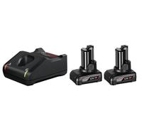 1600A01B20,Kit 2x Batterie 12V 6.0Ah + Caricabatteria