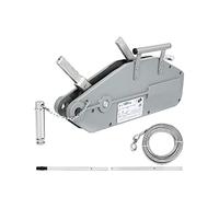 1600kg Verricello Manuale Corda di Sollevamento 20m/25m Cavo Leva Estensibile for Rimorchio Cantieri Barche Auto Porti Fabbrica Garantire la Stabilità(25M)