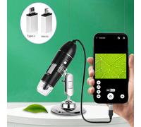 1600X microscopio digitale fotocamera 3 in1 Type-C USB microscopio elettronico portatile per saldatura lente d'ingrandimento a LED per la riparazione del telefono cellulare